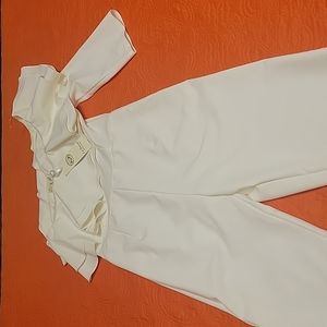 White pants jumpsuit
